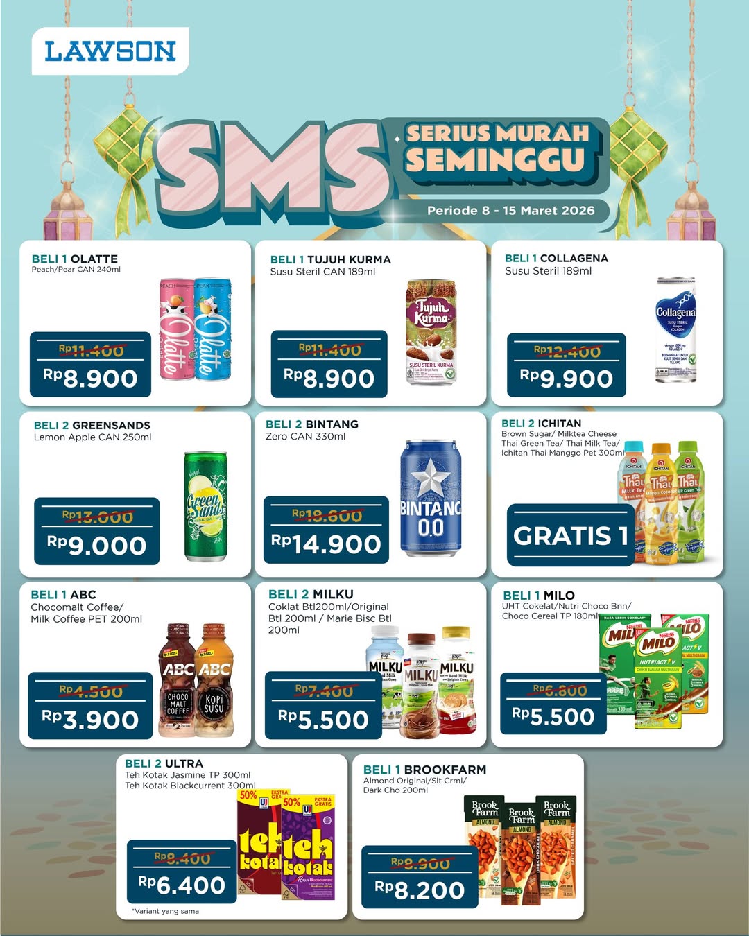 Promo Lawson Hari Ini 9 Maret 2026, Ada Diskon hingga 50 Persen untuk Kebutuhan Sehari-hari