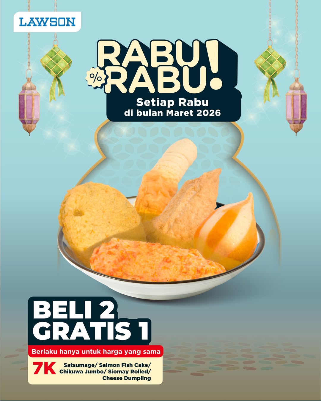 promo Lawson hari ini, Promo Lawson Hari Ini 12 Maret 2026, Beli 2 Gratis 1 dan Diskon Paket Ramadhan