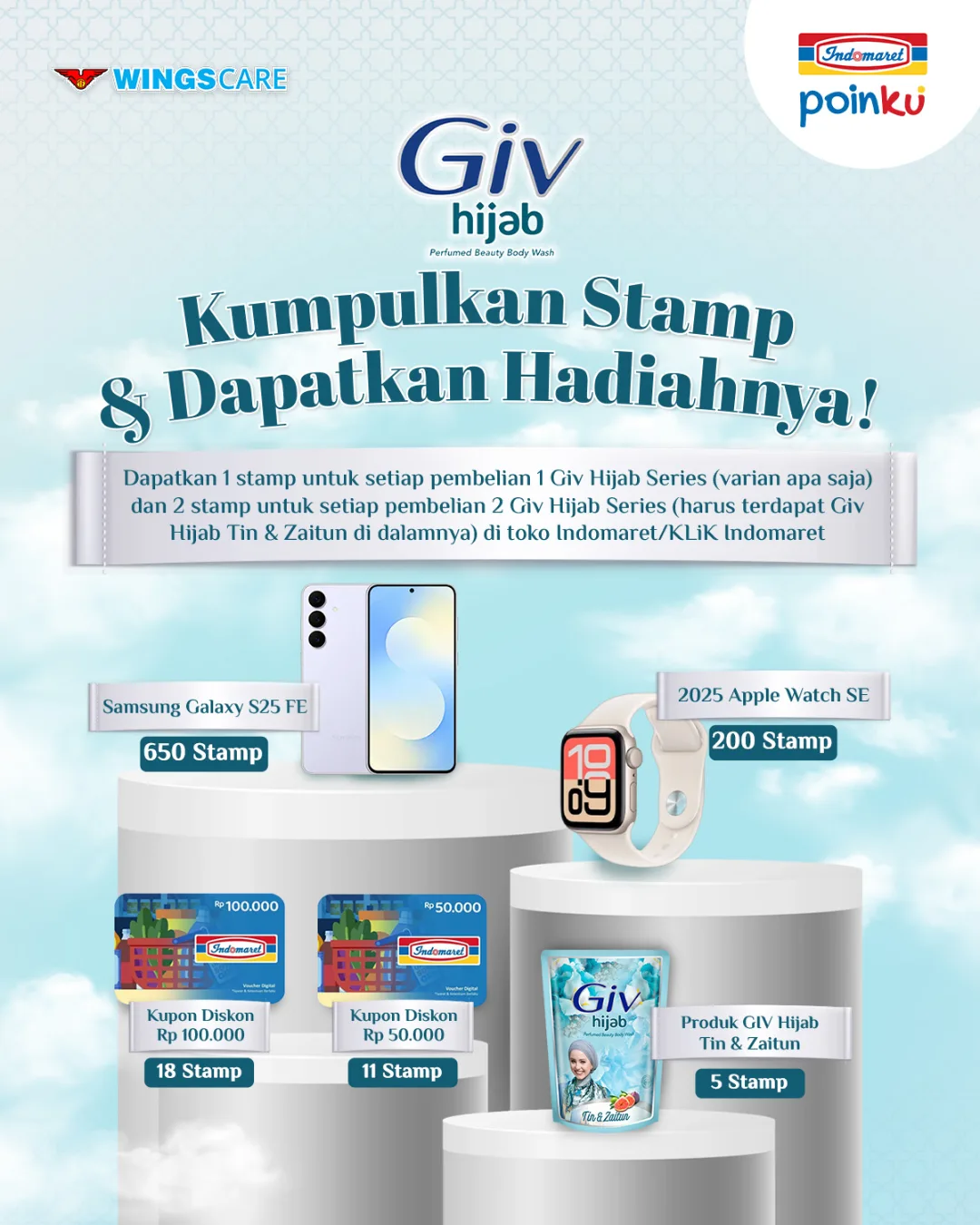 Indomaret, Promo Indomaret hingga 30 April 2026, Undian Berhadiah Umrah, Indomaret - Kumpulkan Stamp Giv Dapatkan Hadiah, Indomaret - Promo Ramadan Diskon hingga 50% dan Beli 1 Gratis 1, Indomaret - Kumpulkan Stamp Nongshim Berkesempatan Nonton Konser aespa, Indomaret - Diskon hingga 30%, Indomaret - Diskon Tiket The Jungle Bogor &amp; Gratis NU Yogurt Tea, Indomaret - Undian Berhadiah Umrah, Motor, Kupon Belanja