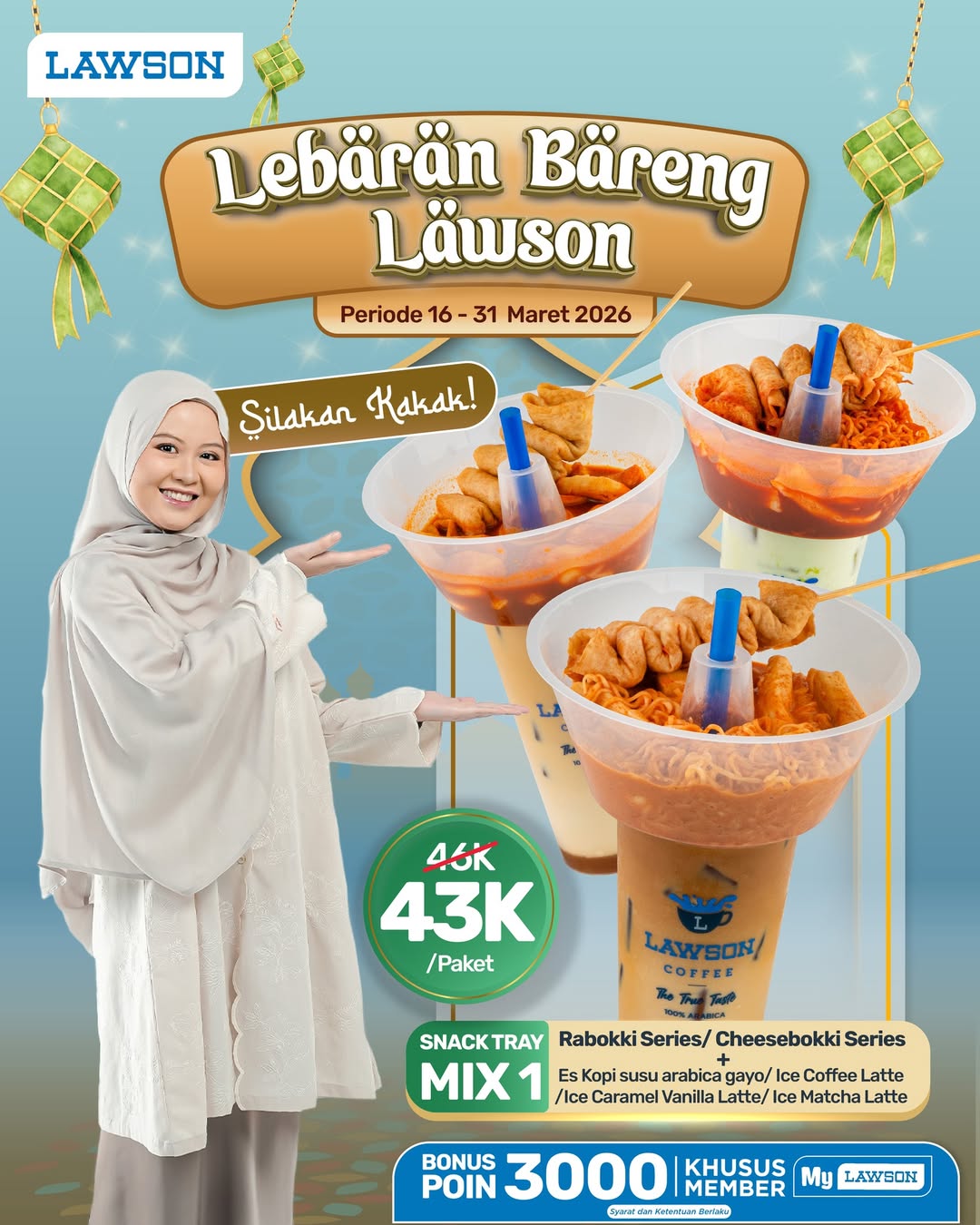 Promo Lawson Station 16-31 Maret 2026, Diskon Paket Lebaran
