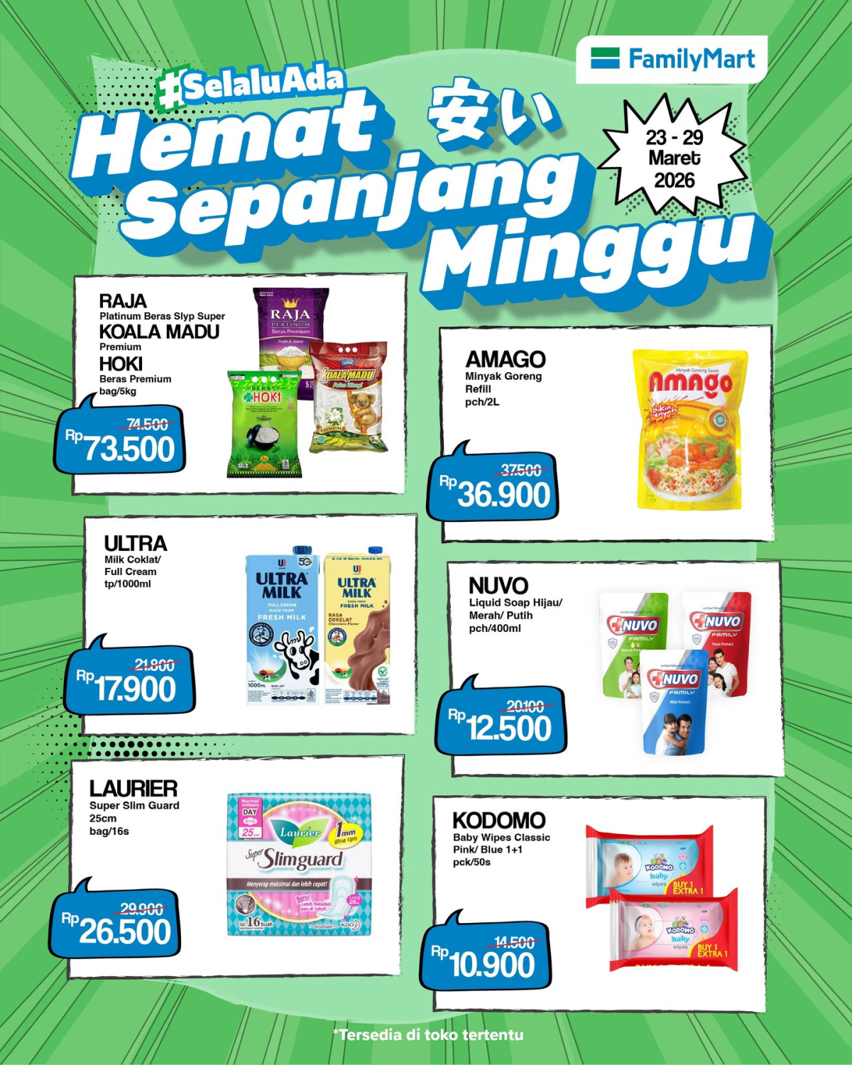 FamilyMart, Promo FamilyMart 23-29 Maret 2026, Minyak Goreng Amago 2 Liter Rp 36.900