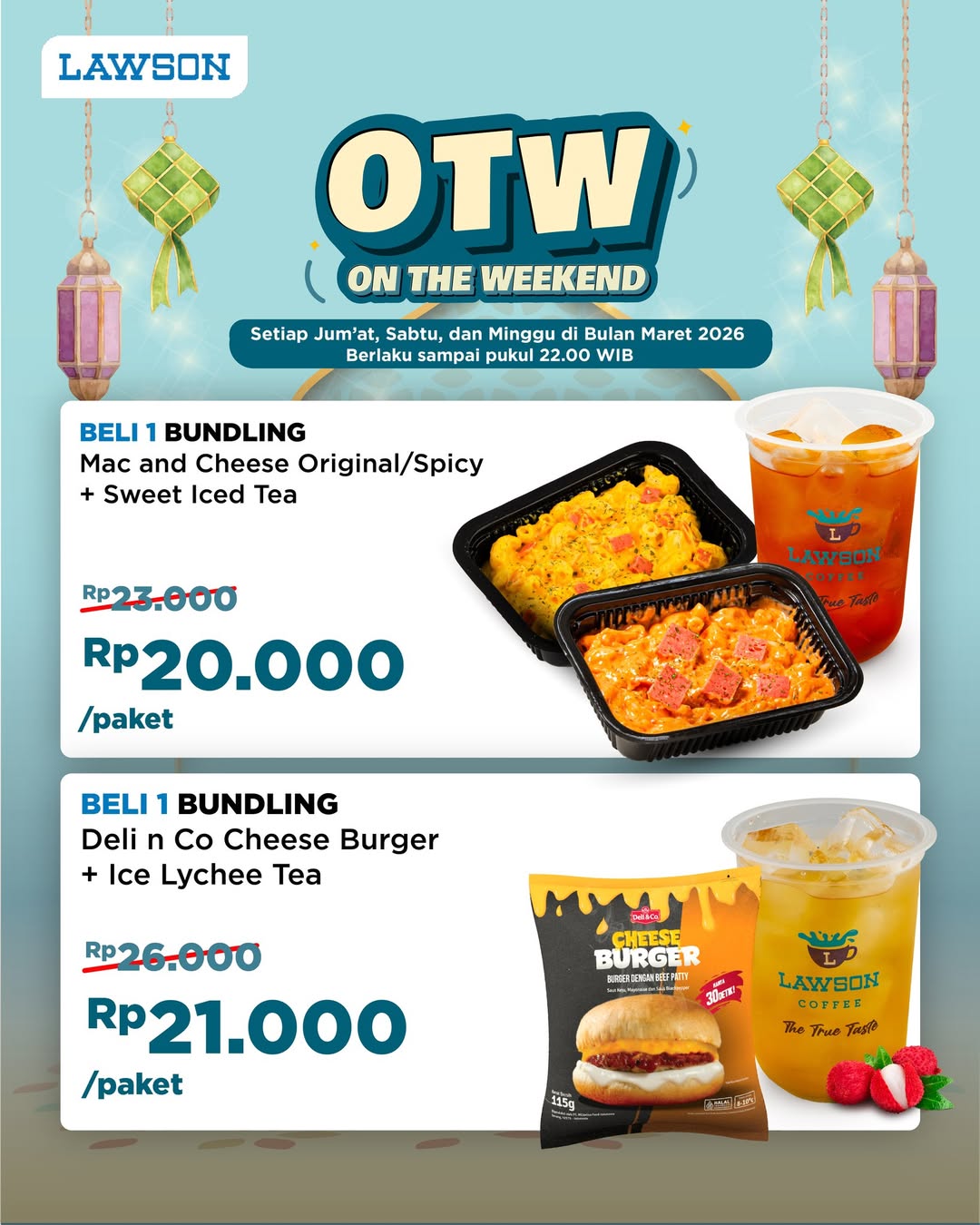 Lawson Station, Promo Lawson Station Maret 2026, Diskon Bundling Mac & Cheese dan Cheese Burger