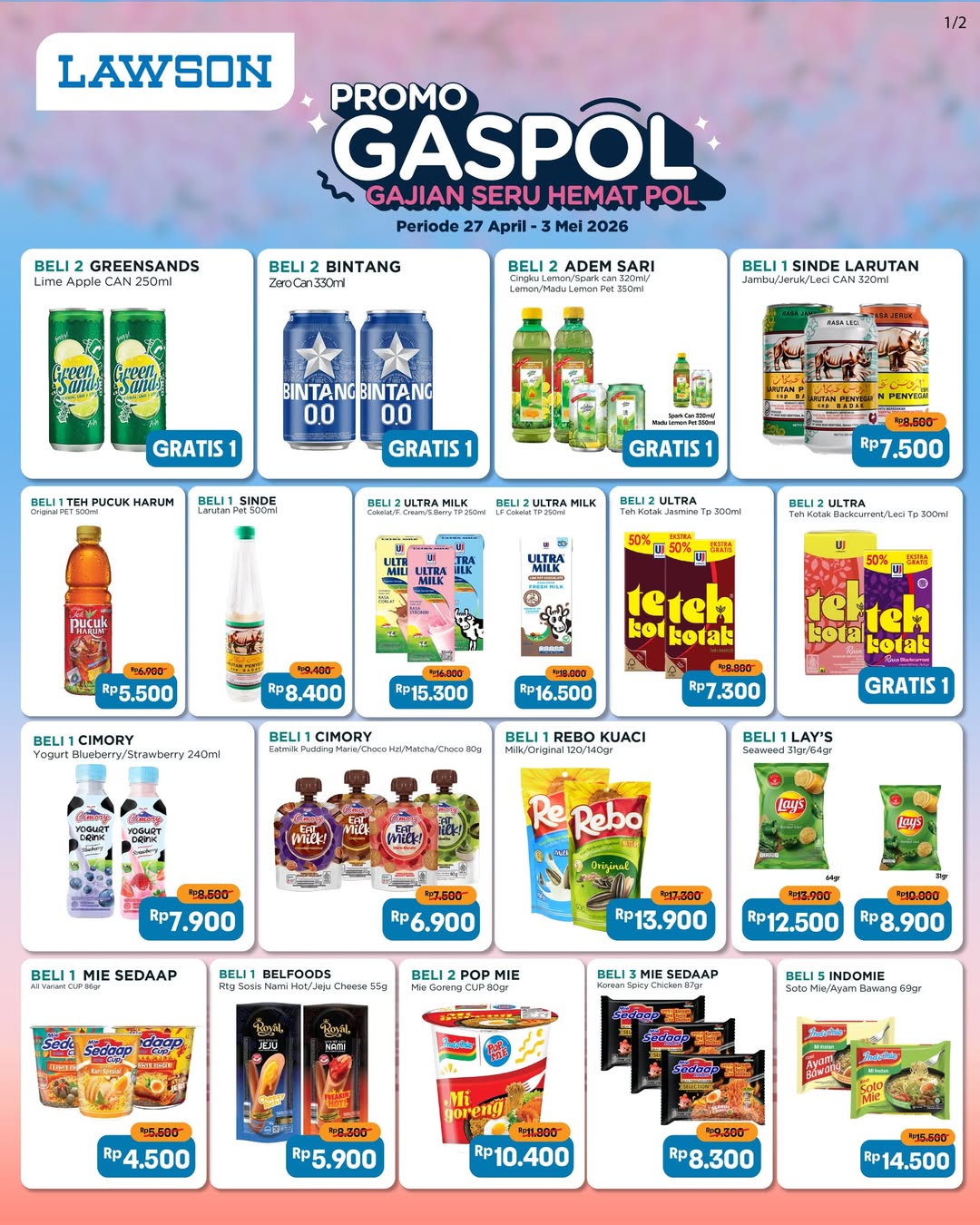 Promo Lawson Station Hari Ini 29 Apr, Diskon Gajian Seru Kebutuhan Sehari-hari