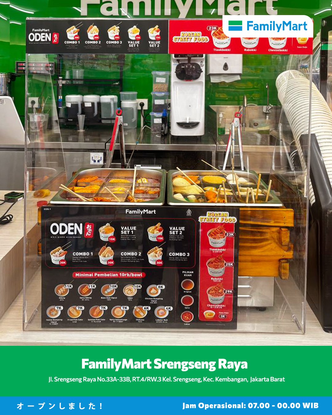FamilyMart, Promo FamilyMart Hari Ini 2 Mei 2026, Diskon Grand Opening FamilyMart Srengseng Raya