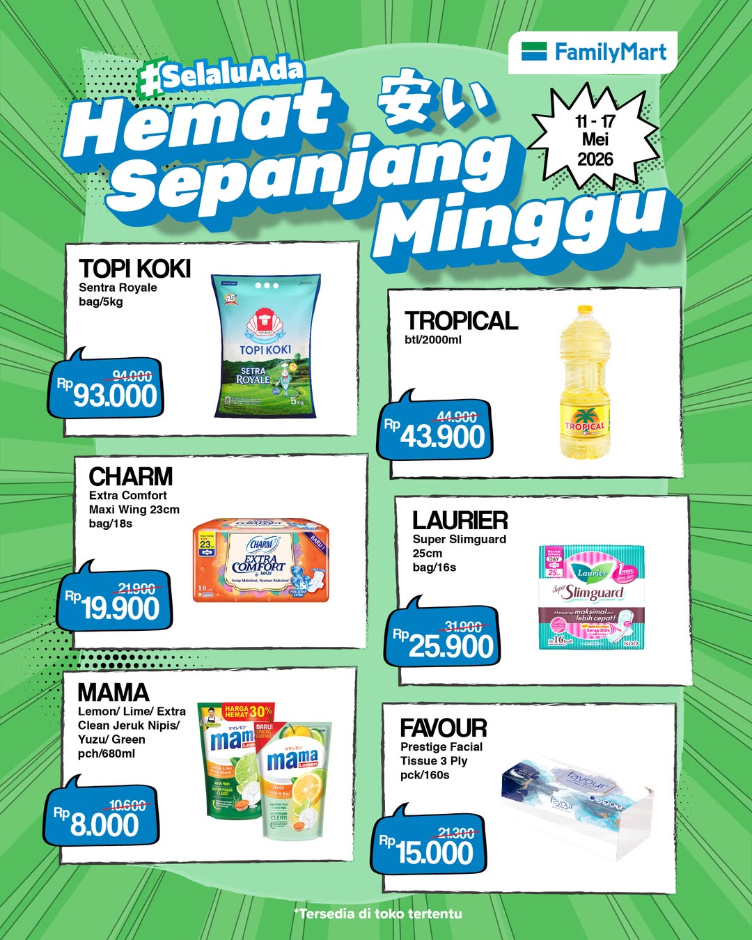 FamilyMart, Promo FamilyMart Hari Ini 12 Mei 2026, Harga Hemat Sepanjang Minggu