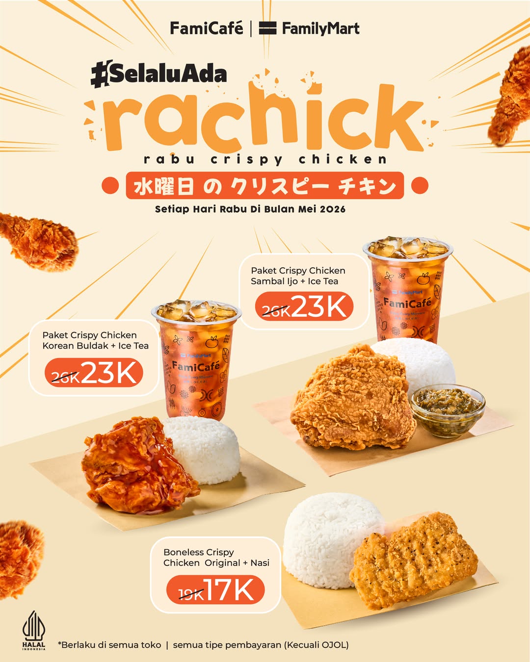 Diskon Rachick, FamilyMart Indonesia, Promo FamilyMart Hari Ini 22 Mei 2026, Diskon hingga 20 Persen Rachick