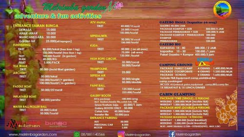 10+ Foto Melrimba Garden: Harga Tiket, Wahana, Fasilitas, Aktivitas Seru
