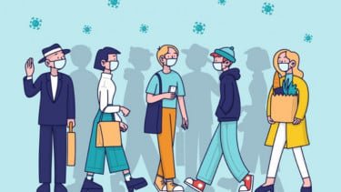Ilustrasi penyebaran virus
