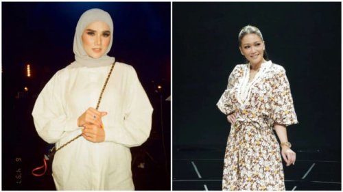 Momen Haru Maia Estianty dan Mulan Jameela Bertemu di Siraman Al Ghazali