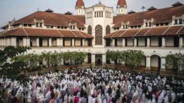 Lawang Sewu Semarang Kembali Gelar Salat Idul Fitri, Bisa Tampung 1.000 Jemaah
