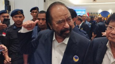 Surya Paloh soal Nasib Ahmad Sahroni dan Nafa Urbach di DPR: Belum Ada Rencana PAW