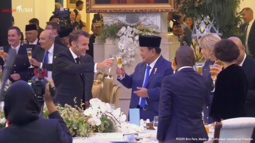 Istana Bantah Ada Minuman Beralkohol di Gala Dinner Prabowo-Macron: Itu Sari Apel