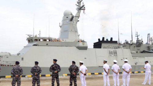 3 Kapal Perang Rusia Masuk Perairan Indonesia, Prajurit Lantamal III Jakarta Lakukan Penjagaan Ketat