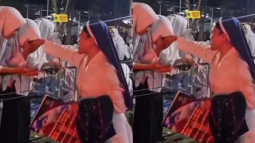 Terenyuh! Momen Santriwati Menyalami dan Cium Tangan Suster Katolik yang Melintas Tuai Pujian