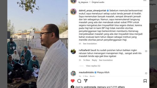 Sebelum Wukuf, Wakil Kepala BP Haji Dahnil Anzar Temukan Jemaah di Arafah yang Kelaparan