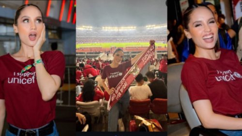 Bangga Bergelora di GBK! Cinta Laura Ikut Rayakan Kemenangan Manis Timnas Indonesia