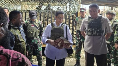 Menhan-Menkeu Datangi Daerah Rawan Konflik Papua Pakai Rompi Anti Peluru, Brigjen Frega: Saling Sinergi