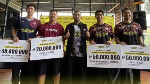 Sabar/Reza Diguyur Bonus Usai Runner-Up Indonesia Open 2025, Diharap Main Sampai 40 Tahun