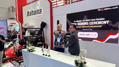 2 Inhan Lokal, PT Dahana dan Hariff Defense Tandatangani MoU Pengembangan Senjata Roket Penghancur Tank