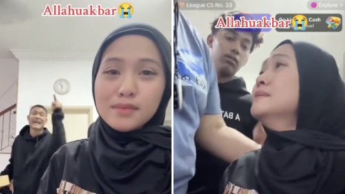 Nyesek! TikToker Ditalak Suami saat Live, Langsung Syok Cuma Bisa Diam dan Menangis