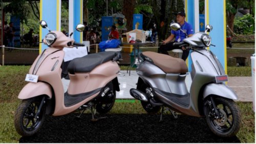 Penampilan Unik Yamaha Grand Filano Hybrid di Bogor