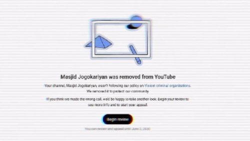 Kanal YouTube Masjid Jogokariyan Diblokir, Konten Terakhir yang Diunggah Jadi Sorotan