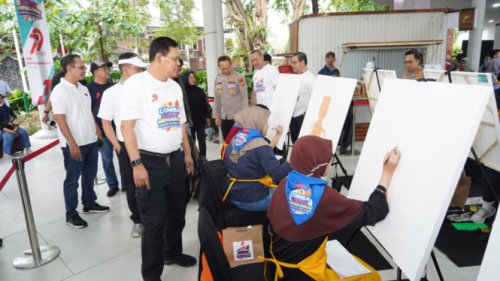 Ratusan Anak dan Difabel Ikut Meriahkan Hari Bhayangkara ke-79 Lewat Lomba Mewarnai-Melukis