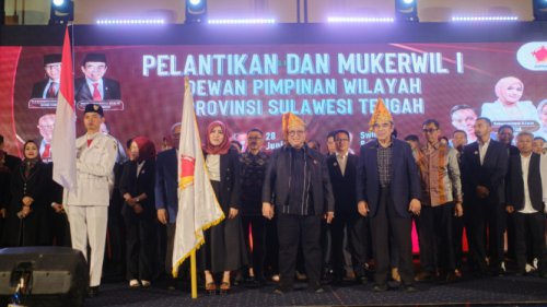 Lantik DPW Sulteng, Ketum Asprindo Minta Pemerintah Tak Tinggalkan Pengusaha Lokal