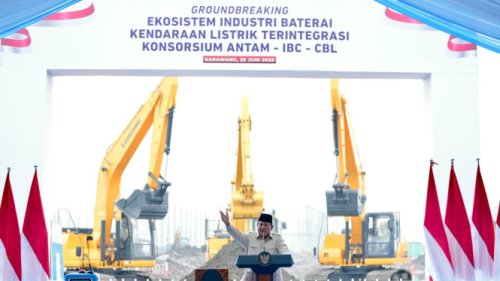Presiden Prabowo Resmikan Proyek Ekosistem Baterai Listrik, Pertamina NRE Ambil Peran Utama di Industri Hijau