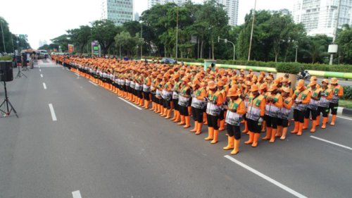DLH Jakarta Kerahkan 1.262 Petugas Kebersihan di Acara HUT ke-79 Bhayangkara