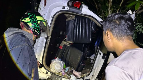 Toyota Fortuner Bermuatan 8 Orang Jatuh ke Jurang, 1 Penumpang Meninggal Dunia