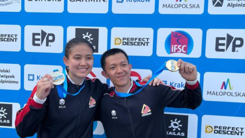 Indonesia Mengaum di Langit Eropa! Raharjati &amp; Desak Made Rajai Dunia Panjat Tebing