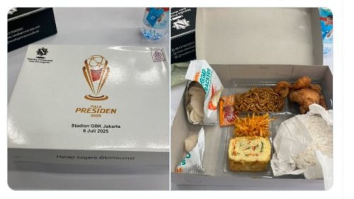Viral! Jurnalis Oxford United Puji Nasi Box Piala Presiden 2025: Terbaik Sepanjang di Ruang Pers, Apa Saja Isinya?