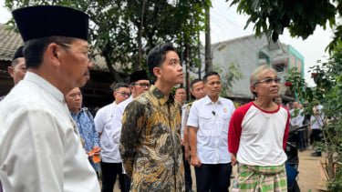 Gibran Tinjau Kawasan Banjir di Ciledug, Minta Inventarisasi Wilayah Sepanjang Kali Angke