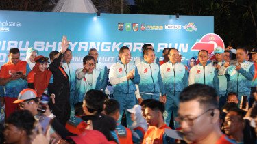 Riau Bhayangkara Run 2025 Diikuti 13.079 Pelari: Dilepas Langsung Kapolri hingga Dongkrak Ekonomi