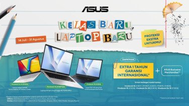 Promo Laptop ASUS, Dapatkan Tambahan 1 Tahun Garansi Internasional untuk Vivobook