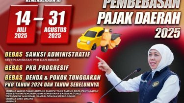 Ada Pemutihan Pajak Kendaraan di Jawa Timur hingga 31 Agustus 2025