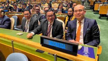 Ditemani Wamenlu, Pramono Hadiri Forum Politik di Markas PBB