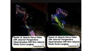 Viral Polantas Tilang Pengendara Mobil Gegara Tak Punya SIM Jakarta, Netizen: Lah Emang Sekarang SIM Harus Sesuai Domisi