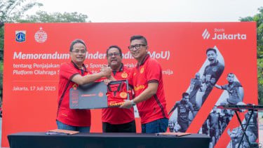 Persija Dapat Dukungan dari Bank Jakarta Sambut Super League 2025/26