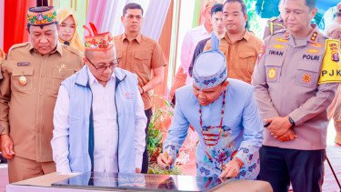 Gubernur Agustiar Sabran Resmikan Koperasi Merah Putih Bukit Tunggal, Tonggak Baru Perekonomian Rakyat