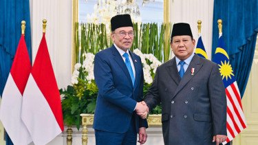 Bertemu di Istana Negara, Prabowo dan Anwar Ibrahim Bahas Perbatasan Wilayah