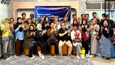Peserta pelatihan wirausaha UMKM Waskita Karya di Rumah BUMN Yogyakarta.