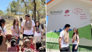 Diam-diam, Timothy Ronald dan Agatha Chelsea Bangun TK Gratis di Kupang