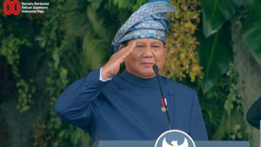 Presiden Prabowo Bangga HUT ke-80 RI lancar: Upacara Tertib!