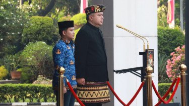 Kemendagri dan BNPP Gelar Upacara Peringatan HUT Ke-80 RI