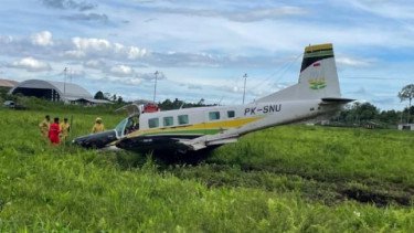 Pesawat Bunga Persada Kecelakaan di Bandara Timika, Akibat Gagal Mesin saat Mendarat