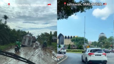Kontras! Lewati Perbatasan dari Pontianak ke Serawak, Perbedaan Infrastruktur Bikin Geleng-Geleng