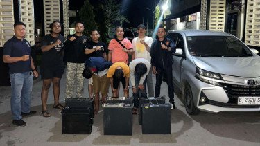 Pencuri baterai tower provider ditangkap
