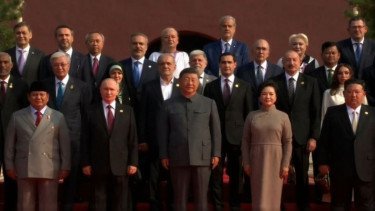 Langka! Prabowo Berdiri Sejajar Putin, Xi Jinping dan Kim Jong Un di Parade Militer China